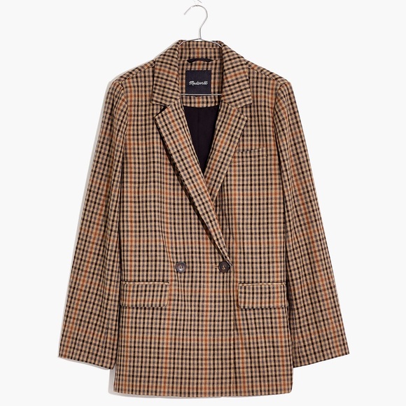 Madewell Jackets & Blazers - Madewell Plus Dorset Blazer in Coster Plaid 2XL